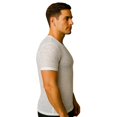 thumbnail image 5 of Insta Slim Men's Hollow-Out Mesh Short Sleeve Crewneck T-Shirt &ndash; 103TS0001, 5 of 6