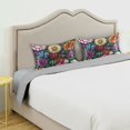 thumbnail image 3 of Yayeee Pillowcase Standard Size Set of 2 Satin Wrinkle Resistant Envelope Pillow Case, Vibrant Flowers Pattern, 3 of 8