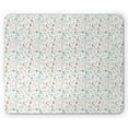thumbnail image 1 of Baby Shower Mouse Pad, Dinosaurs Pattern Pale Colored Arrangement Plain Backdrop, Rectangle Non-Slip Rubber Mousepad, Almond Green Pale Pink, by Ambesonne, 1 of 2