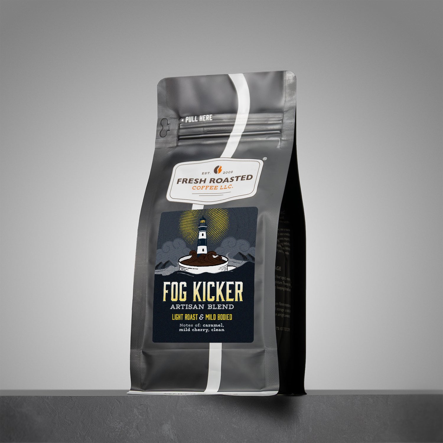 3 pack Fresh Roasted Coffee, Fog Kicker Blend Coffee, Light Roast, Whole Bean, 12 oz