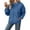 Blue, variant on Clothes for Women Women's Solid Color Sweatshirt Women's Hoodie Winter Warm Oversized Pullover Sweatshirt With Jacquard Design Soft Cozy Casual Hooded Top For Fall And Cold Weather