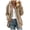 Khaki, variant on Winter Jackets for Women, Women's Winter Plus Size Solid Color Plush Hooded Coat Warm Wool Plush Coat Zipper Top Fleece Jacket Women, Winter Coats for Women Burgundy XXL