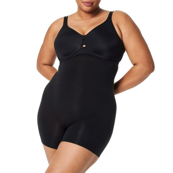 Shorty Spanx Seamless Power Shapewear de talle alto negro M