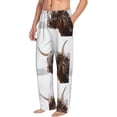 thumbnail image 3 of Kdxio Yak Print Men's Sleep Pajama Pant Lounge Pants with Pockets, 3 of 8