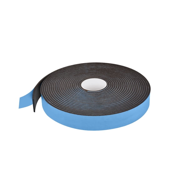 CRL 74814X2BL Black 1/4" x 2" Single Sided Foam Glazing Tape - 50 Foot Roll