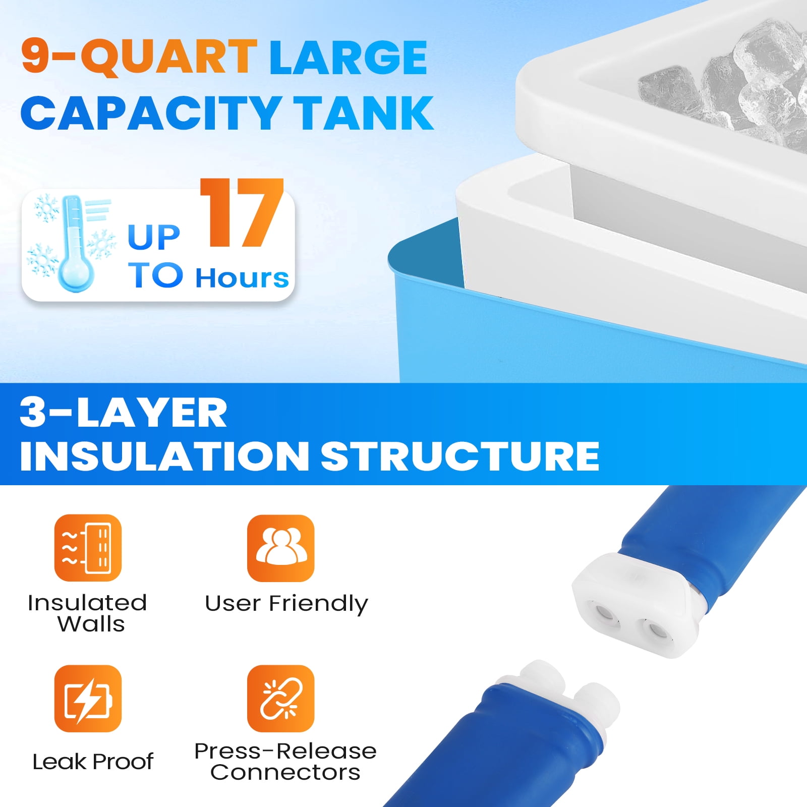 Ice Machine for Knee After Surgery | Power-Saving Mode & Wireless Remote Control & Adjustable Timer & LED Screen, Joint Ankle Elbow Replacement Cold Therapy Compression Pad, Cryotherapy Pain Relief