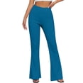 thumbnail image 4 of CHEEREAM Womens Baggy Active Pants Athletic Straight Wide Leg Waisted Pull On Youth Yogo Trousers Summer Sport Bottom, 4 of 9