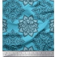 thumbnail image 1 of Soimoi Cotton Duck Fabric Floral Mandala Print Fabric by Yard 42 Inch Wide, 1 of 1