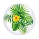 thumbnail image 1 of Xihbxyly Toalla de Playa Tropical, Diseño Redondo Extragrande, Microfibra Supersuave, Secado Rápido para Aventuras Al Aire Libre, Camping, Yoga y Piscina, 150 X 150 Cm, Detalle de Borlas., 1 of 2