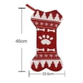 thumbnail image 5 of Medias navideñas para perros, medias para mascotas con forma de hueso a cuadros, 5 of 5