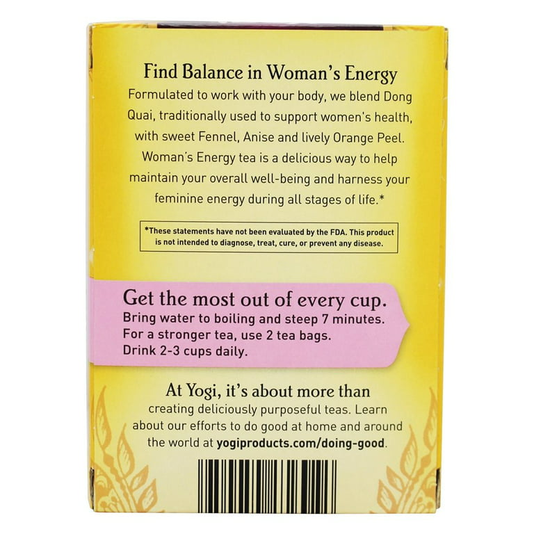 Yogi Tea Organic Women's Energy