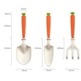 thumbnail image 5 of Dujiujun 3Pcs/Set Kids Gardening Tools Lightweight Mini Hand Tool Carrot Corn Handle Garden Tools for Loose Soil Digging Planting Beach Snow Field Toys, 5 of 8