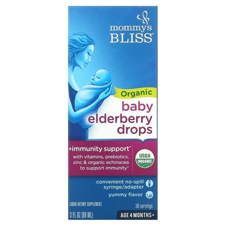 UPC: 0679234051425 | Mommy’s Bliss Organic Baby Elderberry Drops  Health Immunity Support  Unisex  3 fl oz