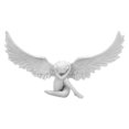 thumbnail image 1 of Figurine d'Art en Résine Artisanat Patio Ange Forme Jardin Statue Cadeau Intérieur Extérieur, 1 of 7