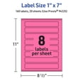 thumbnail image 6 of Avery Printable Rectangle Labels, Bright Pink, 1" x 7", 160ct, 6 of 11