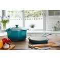 thumbnail image 2 of Hamilton Beach 10 Inch Enameled Solid Cast Iron Frying Pan Skillet, Navy, 2 of 3