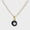 Black, variant on 10mm evil eye charm - necklace 18kts gold plated