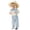 Light Blue, variant on Ulanda Fall Outfit Newborn Baby Boy Gentleman Long Sleeve Bow Tie Romper Plaid Suspender Pants 2Pcs Christmas Clothes Set (Khaki, 12-18 Months)