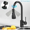 thumbnail image 2 of Queilt Kitchen Sink Spray Faucet, 360° Rotating Aerator Kitchen Faucet, 3 Mode Kitchen Faucet Nozzle, for FM22 Kitchen Faucet Aerator (Black), 2 of 5