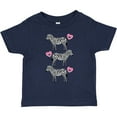 thumbnail image 3 of Inktastic Zebra Cute Safari Animal Girls Toddler T-Shirt, 3 of 5