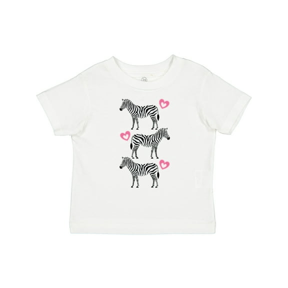 Inktastic Zebra Cute Safari Animal Girls Toddler T-Shirt
