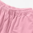 thumbnail image 4 of KIHOUT Men's Washed Cotton Casual Shorts - Drawstring Elastic Waist, Loose Fit, Side Pockets for All Season, Running, Daily Lounging and Outdoor Recreational Activities, 4 of 7