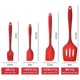 thumbnail image 2 of Silicone baking tool five-piece set kitchenware high temperature resistant silicone scraper brush spatula cooking spoon egg beater set, 2 of 4