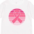 thumbnail image 4 of Inktastic Breast Cancer Pink Ribbon Retro Girls Long Sleeve Toddler T-Shirt, 4 of 5