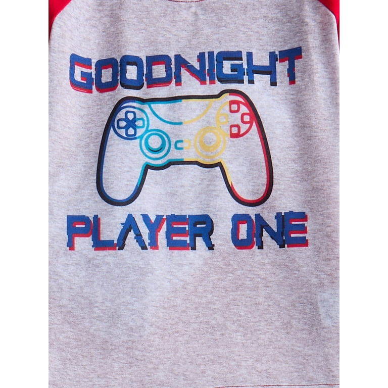 Wonder Nation Boys Short Sleeve Graphic Tee Pajama Set photo 3
