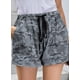 thumbnail image 5 of Pantalones cortos de verano para mujer, informales, con cordón, cintura elástica, cómodos, de color puro, con bolsillos, 5 of 8