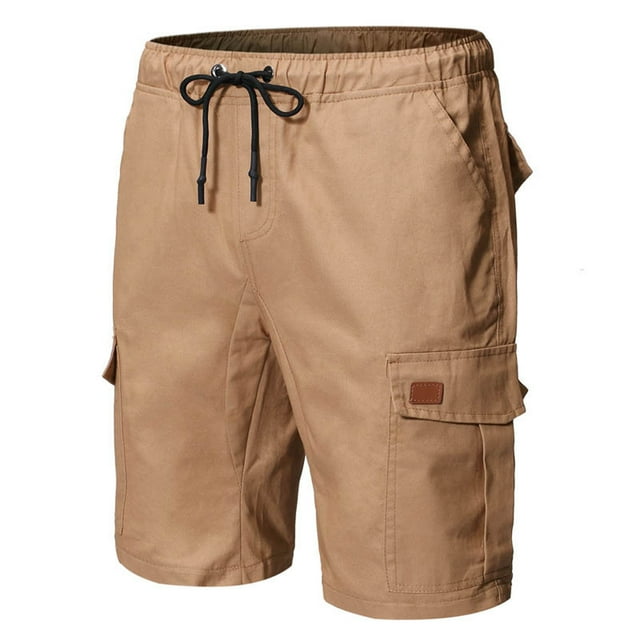TopLLC Shorts pour Hommes, Shorts pour Hommes Shorts Cargo pour Hommes Shorts de Course pour Hommes Multiples Poches Utilitaires Taille Élastique Shorts de Randonnée en Coton