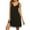Black, variant on Women Sleevless Nightgown V Neck Chemise Sleep Dress Nightwear Lace Nightdress Sleepwear