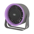 thumbnail image 2 of Ventilador de escritorio Ventilador personal Silencioso Ventilador de aire recargable por USB Ventilador compacto portátil Gris, 2 of 9
