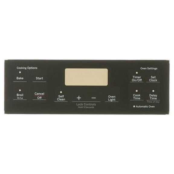 GE WB07X25217 Range Control Panel Black - OEM PART