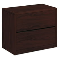 HON 2 Drawers Lateral Lockable Filing Cabinet, Brown