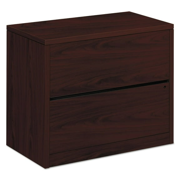 HON 2 Drawers Lateral Lockable Filing Cabinet, Brown