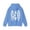 Light Blue, variant on Surfboard hibiscus flower print hoodie, tropical floral loose-fitting hoodie, beach style casual pullover for men and women