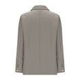 thumbnail image 6 of GaThRRgYP Women's Blazers 2026 Long Sleeves,Ladies Long Sleeve Lapel Solid Color Fake Pocket Suit Jacket Gray XXL, 6 of 8