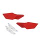 thumbnail image 5 of dinámicas para motocicleta, 2 uds., elegante, resistente, de aletas de frontal moldeado para piezas de motocicleta Rojo DYNWAVEMX Kits de alas dinámicas delanteras, 5 of 7