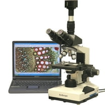 AmScope 40X-2000X Lab Clinic Veterinary Trinocular Microscope with 8MP Camera New