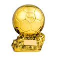 thumbnail image 1 of Trofeo Balón de Oro Copa del Mundo Suministros para fanáticos Regalo de cumpleaños grabado Suvenir para construir grupos, 1 of 5