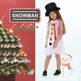 thumbnail image 2 of Youmylove Soft Comfy Kids Girl Christmas Outfit Dress Snowman For Girls Snowman Dresses With Hat Child Jumpsuits Clothing Dailywear, 2 of 7
