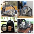 thumbnail image 2 of Bolsa de transporte para mascotas plegable portátil, adecuada para el diseño de compartimentos para mascotas pequeñas, claraboya perforada ventilada, negro, 36 * 22 * ​​​​20 CM JAMW Sencillez, 2 of 5