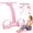 Pink Pedal Resistance Band, variant on Resistance Bands, 5-Pack Ankle Band Set for Leg and Hip Training – TPE Material Band for Women Men, with Comfortable Grip, Ideal for Home Workouts, Exercise Equipment,Yoga Gym Fitness, Adjustable