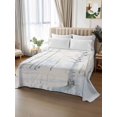 thumbnail image 2 of Christmas Tree Flat Sheet Only Twin Size, Soft Breathable Bed Top Sheets for Mattress, White Xmas Snowflake Watercolor Luxury Bedding Flat Sheets for Home Hotel Bedroom Bed Protection, 2 of 9