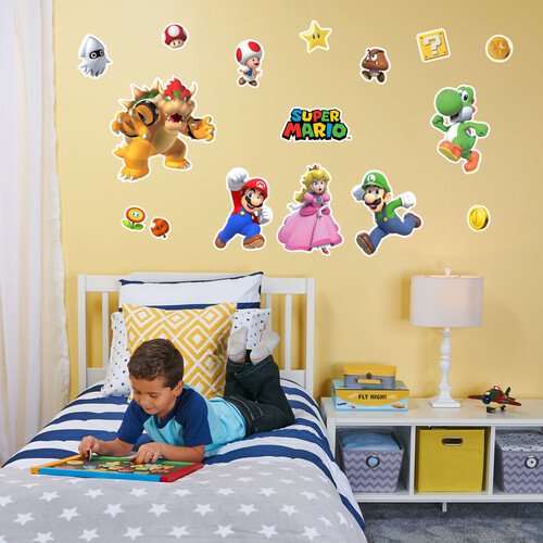 SUPER MARIO LARGE WALL DECAL