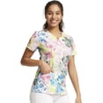 thumbnail image 6 of Infinity Scrubs Top For Women Round Print Neck CK609, 6 of 8