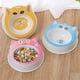 thumbnail image 2 of Comedero individual para mascotas, comedero para gatos con cara de gato, comedero de melamina con cara de gato, accesorio para perros y gatos, antideslizante y resistente a salpicaduras (rosa)., 2 of 5
