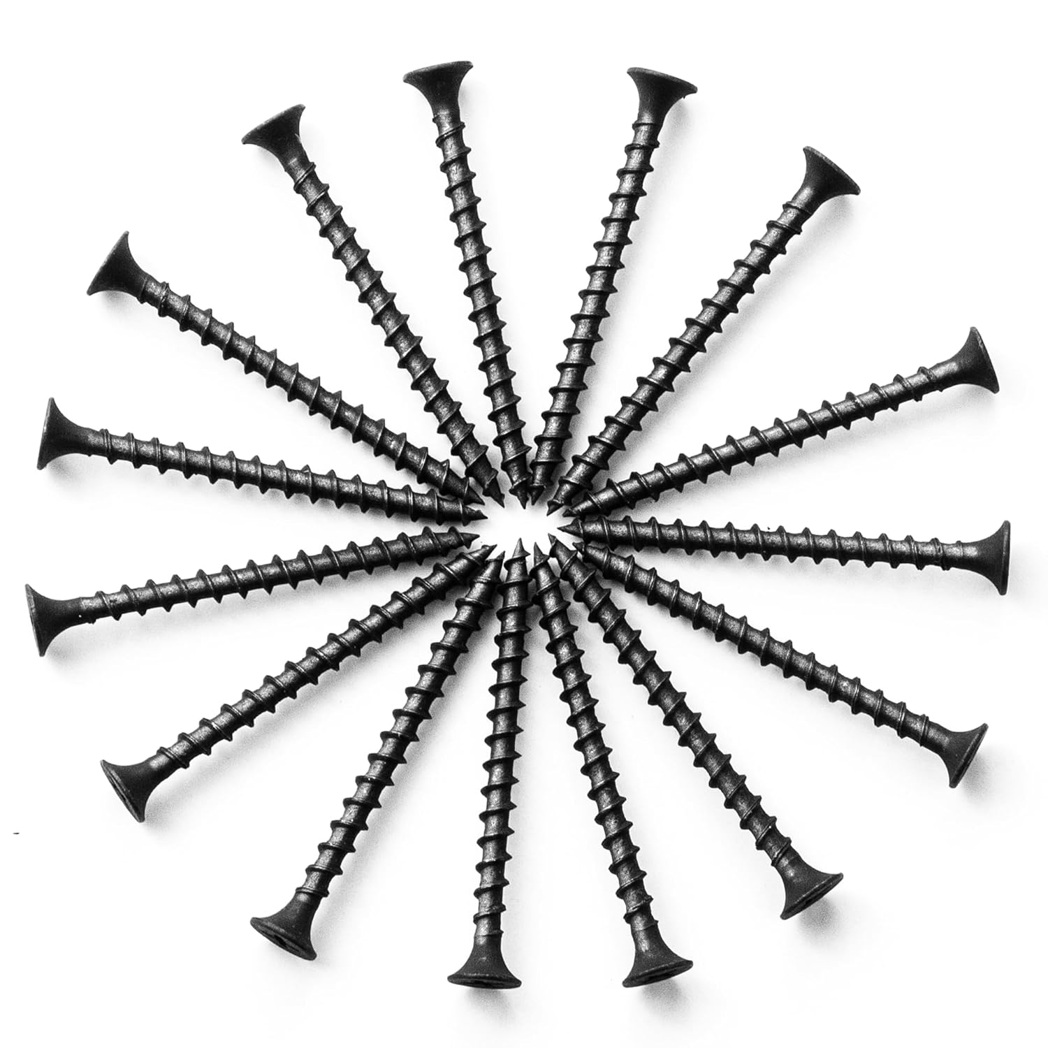 730 Pcs MEITE Drywall Screws, #7 x 2 Coarse Thread Wood Screws for Drywall, Black Sheetrock Screws, Phosphate Finish Phillips Drive Dry Wall Screws (5 LBS)