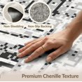 thumbnail image 6 of ODIKA 2'x3' Black White Gray Pixelated Digital Mosaic Washable Throw Rug Contemporary Geometric Blocks Modern Abstract for Hallway, Study Room, Non-Slip Low Profile, Flatwoven, 6 of 7